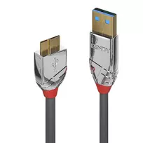 Lindy 3m USB 3.2 Type A į Micro-B laidas, 5Gbps, Cromo Line