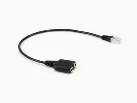 Equip RJ9 į 3.5 mm ausinių garso adapteris, juodas, 0,25 m