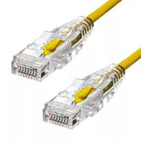 Ethernet kabelis ProXtend Ultra Slim CAT6 RJ-45 3 m geltonas