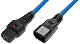 Microconnect MC-C13C14LOCK-1MB maitinimo laidas mėlynas 1 m C13 kištukas C14 lizdas