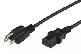 MicroConnect PE110405 maitinimo laidas, C13 jungtis, B tipo kištukas, 0,5 m, juodas