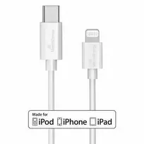 USB laidas MediaRange MRCS215 1 m USB C / Lightning baltas