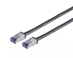 Lanview LVN-CAT6A-FLEX-2M tinklo kabelis, juodas, S/FTP, 2 m