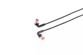 Tinklo kabelis Lanview LV-6AFTP-FLEX-ANG-015B RJ45 Cat6A 15 m Juodas