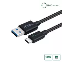 Microconnect ECO-USB3.2CA1 USB laidas USB 3.2 Gen 2 (3.1 Gen 2) 1 m USB-A USB-C juodas