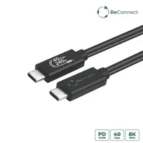 USB4 kabelis MicroConnect ReConnect ECO-USB4CC05 40Gbps 100 W, USB-C į USB-C