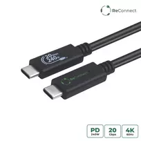 MicroConnect ECO-USB3.2CC0.25 USB-C laidas USB 3.2 Gen 2x2 0.25 m juodas