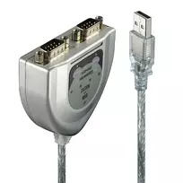 USB į 2 prievadų RS232 keitiklis Lindy 42889