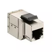 Shielded Cat6 Keystone Inline Coupler 8 vnt. rinkinys, EQUIP — Plokščia konstrukcija, RJ-45, 17×35.5×24.4 mm, sidabrinė