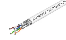 Lanview LVN122506 tinklo kabelis baltas 500 m Cat7 SF/UTP (S-FTP)
