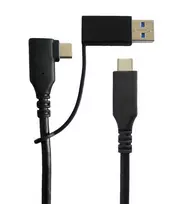 Microconnect USB3.1CC1MDE-N USB-C laidas 1 m, USB 3.2 Gen 1, juodas