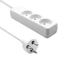 MicroConnect MC-GRU0350DK ilgintuvas 5 m 3 Danijos kištukiniai lizdai Baltas