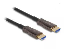 Aktyvus optimis HDMI kabelis DELOCK 8K 60 Hz 30 m su metaliniu armavimu, HDMI A tipo kištukas-kištukas, 48Gbit/s, paauksuoti kontaktai