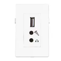 Garbot BN4900-USB A+2XJ USB 2.0 + 2x Mini Jack modulis, baltas, 20 cm