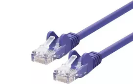 Tinklo kabelis LOGON Cat5e U/UTP (UTP) Violetinis 5 m RJ-45 į RJ-45