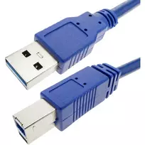Techly USB 3.0 laidas A kištukas / B kištukas 0,5 m mėlynas ICOC U3-AB-005-BL