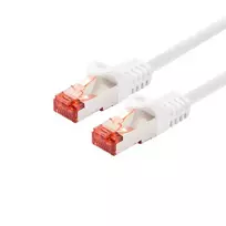 LOGON TCR66SS050WH Tinklo kabelis Cat6 SF/UTP (S-FTP) RJ-45 – RJ-45, 5 m, Baltas