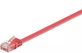 Microconnect V-UTP601R-FLAT plokščias tinklo kabelis raudonas 1 m Cat6 U/UTP