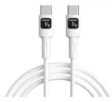 Techly ICOC-MUSB20-C60W1 USB 2.0 laidas USB-C 1 m baltas