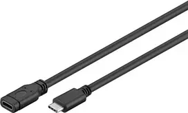 Microconnect MC-ITH-USBC-EX-002 USB-C kabelis USB 3.2 Gen 1 (3.1 Gen 1) 1,8 m juodas