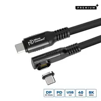 Microconnect MC-LS-USB4CC2.0-A USB laidas 2 m USB C Juodas