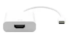 Garbot HDMI–HDMI laidas 0,2 m baltas (USB-C į HDMI adapteris, 20 cm)