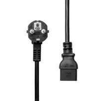 ProXtend Maitinimo laidas su kampuotu Schuko kištuku į C19 lizdą, juodas, 1 m, 250 V, 10 A