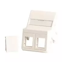 Lanview LVN127871 sieninė rozetė / jungiklio dangtelis Baltas