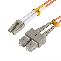 Microconnect FIB420003 šviesolaidinis kabelis 3 m LC SC oranžinis