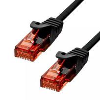 ProXtend CAT6 RJ-45 U/UTP 0,75 m juodas eterneto kabelis