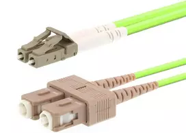 Skaidulinis optinis kabelis LOGON AL5LCSC20I/5I OM5 20 m LC–SC 50 µm dupleksas šviesiai žalias