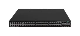 HPE - FlexNetwork 5140 HI - Switch - 1 Slot - L3 managed 48 x 10/100/1000 + 4 x 10 Gigabit Ethernet / 1 Gigabit Ethernet SFP+ Luftstrom Seite zu Rücks