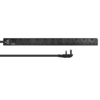 Lanview LVR-3MUK-SPD-UK10 maitinimo skirstytuvas (PDU) 8 AC lizdai 1.4U juodas