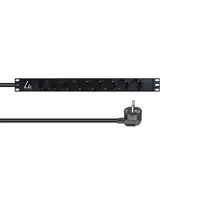 Lanview LVR-3MSCH-LIC-SCH8 maitinimo paskirstymo blokas (PDU) 8 AC lizdai 1U juoda