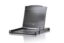 ATEN CL6700MW 17.3 colių plačiaekranė DVI/HDMI Full HD LCD konsolė, 43,9 cm (17,3 colio), LCD, USB, USB, DVI-D/HDMI/VGA, JAV anglų