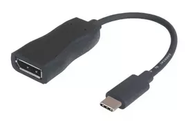 Garbot 31.20.9006 USB-C į DisplayPort kabelis, USB 3.1, kištukas/lizdas, 15 cm, juodas