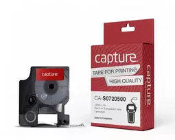Capture CA-S0720500 etikečių spausdinimo juostelė, 12 mm x 7 m, juoda