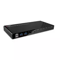 Lindy 4 prievadų HDMI 4K60, USB 3.0 ir garso KVM jungiklis