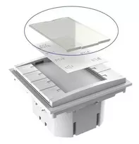Plexiglaso plokštė mygtukų skydeliui Vivolink VLCP8B-PLEXIGLASS balta DC 12V