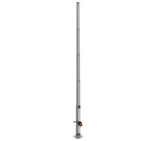 Pole OMEGA RCCTV011 — lauko stebėjimo kamerų stulpas, 6000 mm aukštis, 30 kg talpa, juodas metalinis