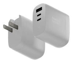 Greitasis GaN įkroviklis Native Union Fast GaN Charger PD 67W Baltas Intl 2C1A USB-C 2 prievadai 67W AC 100–240V apsauga nuo viršsrovių, viršįtampio ir perkaitimo