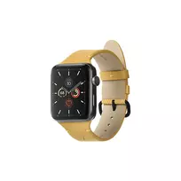 natūralios odos dirželis „(Re)Classic“ Apple Watch, 38/40/41 mm, geltonas