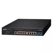 Valdomas L2+ PoE jungiklis PLANET AVS-4210-8HP2X — 4× Gigabit 802.3bt + 4× Gigabit 802.3at + 2× 10G SFP+