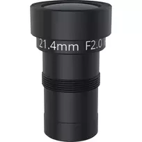 Lęšis AXIS apsaugos kameroms 03141-001 — 21,4 mm židinio nuotolis, 19,9° horizontalus matymo kampas, juodas, 4 vnt. pakuotė