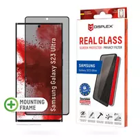 Displex privatumo apsauginis stiklas (10H) Samsung Galaxy S23 Ultra su Eco tvirtinimo rėmeliu