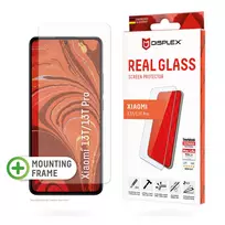 Displex apsauginis stiklas (10H) „Xiaomi 13/13T Pro“, su ekologišku montavimo rėmeliu, atsparus įbrėžimams