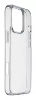 Cellularline Clear Strong kietas dėklas su guminiais kraštais, skirtas iPhone 16 Pro