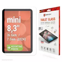 Displex Screen Protector (9H) Apple iPad mini 8,3'' (6. karta / 7. karta 2024), Eco montavimo rėmelis, atsparus įbrėžimams