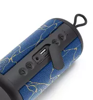Music Sound Vertical Bluetooth garsiakalbis 5W, 5 W, belaidis, 0.15 m, monofoninis nešiojamas garsiakalbis, mėlynas, cilindro formos
