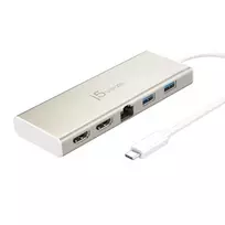 j5create JCD381-N USB Type-C™ dvigubas HDMI mini dokas - Ethernet / USB 3.1 HUB / PD2.0